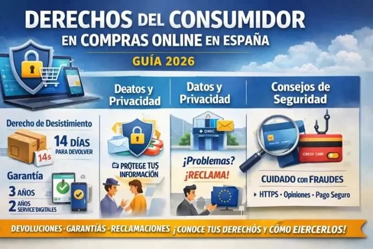 Derechos del consumidor en compras online en España: guía completa 2026