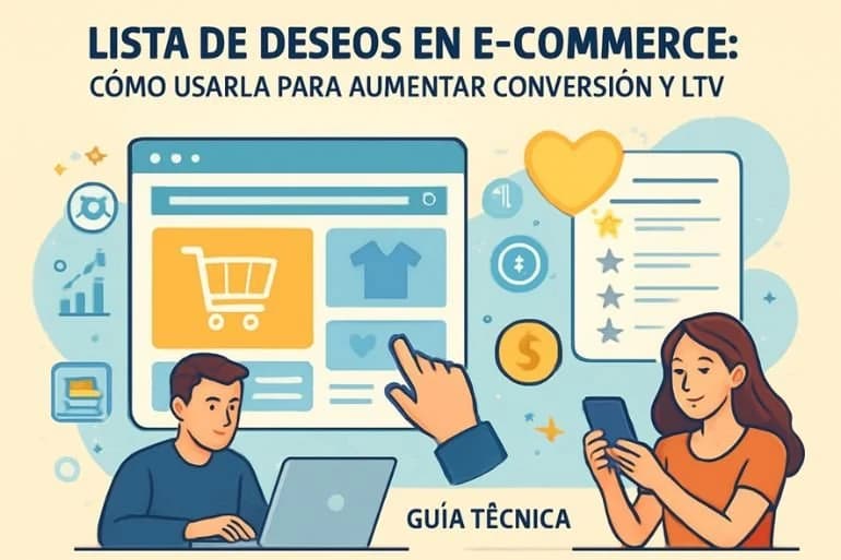 Lista de deseos en e-commerce: cómo usarla para aumentar conversión y LTV (Guía técnica 2026)