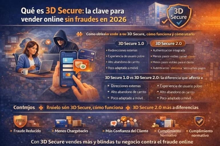 Qué es 3D Secure: la clave para vender online sin fraudes en 2026