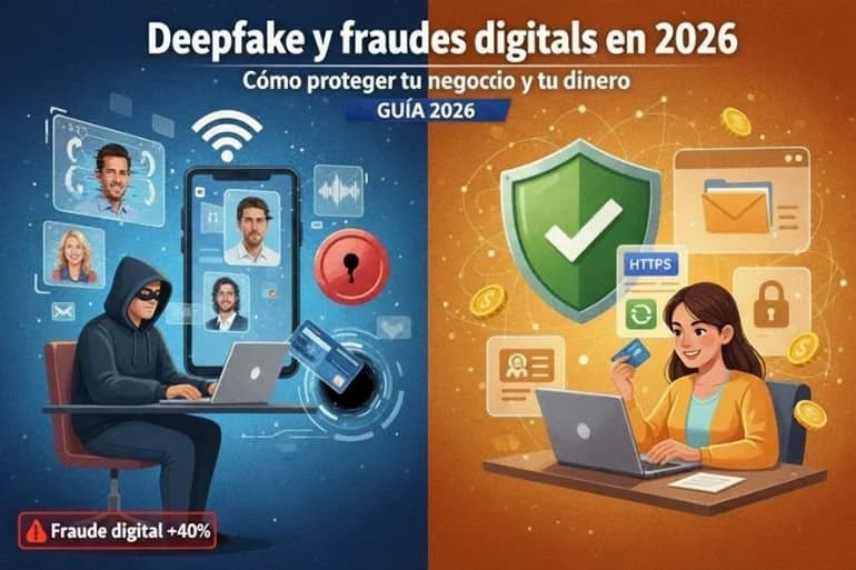 Deepfake y fraudes digitales en 2026: cómo proteger tu negocio y tu dinero
