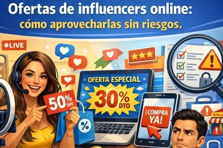 Ofertas de influencers online: cómo aprovecharlas sin riesgos