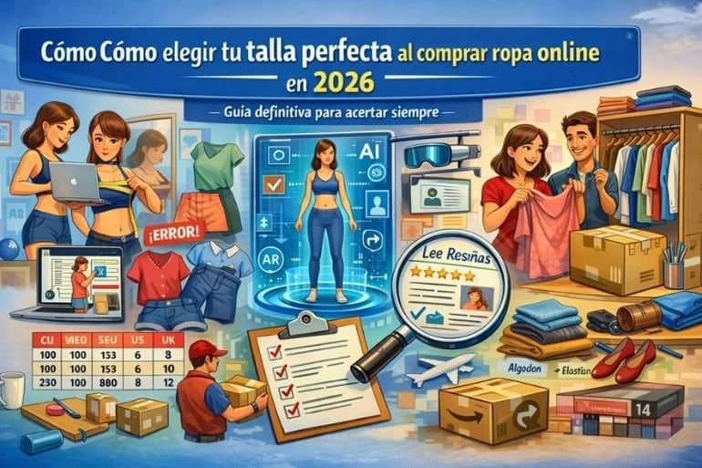 Cómo elegir tu talla perfecta al comprar ropa online en 2026 (Guía definitiva)
