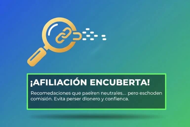 Cómo detectar afiliación encubierta en comparativas y reviews
