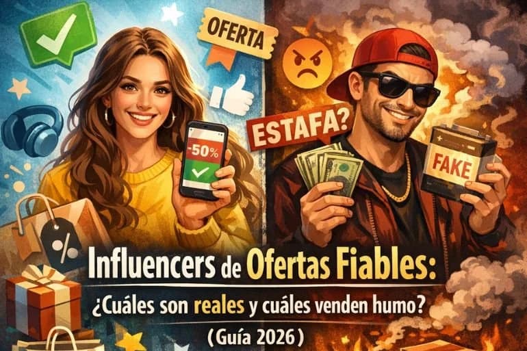 Influencers de ofertas fiables: cuáles son reales y cuáles venden humo (Guía 2026)