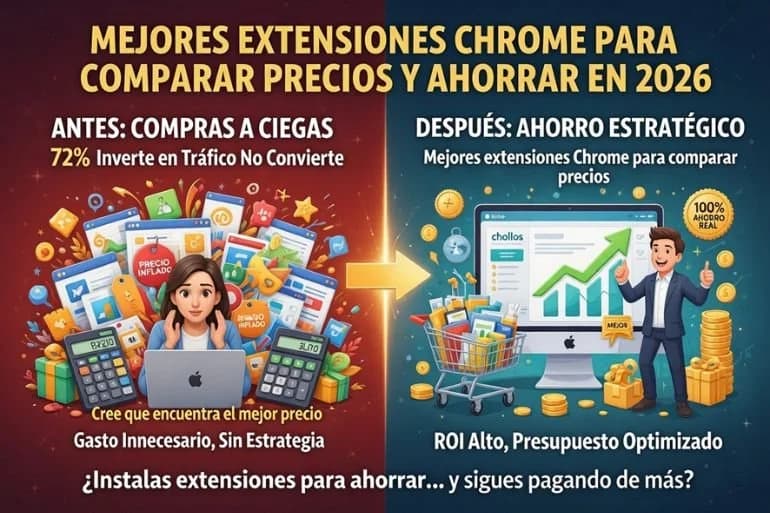 Mejores extensiones Chrome para comparar precios y ahorrar en 2026