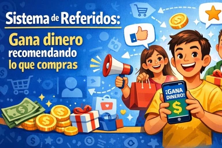 Sistema de referidos: gana dinero recomendando lo que compras