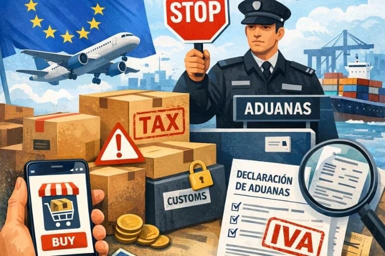 Envíos desde fuera de la UE: aduanas de compras online, impuestos y cómo evitar sustos en 2026