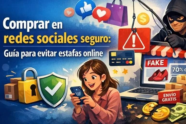Comprar en redes sociales seguro: guía para evitar estafas online en 2026