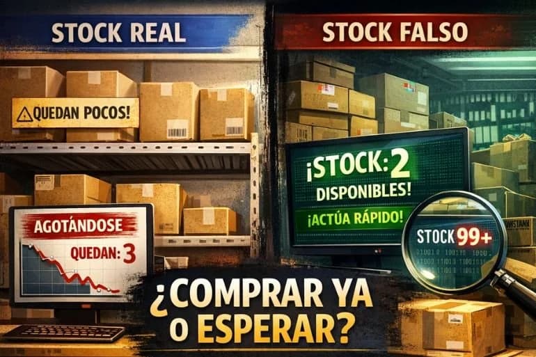 Stock limitado real vs stock falso: el truco para saber si debes comprar ya en 2026