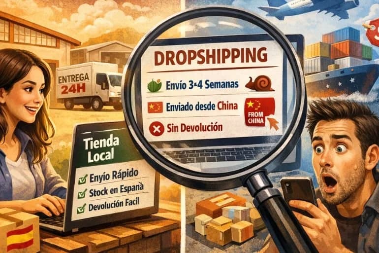 Dropshipping: cómo detectarlo antes de comprar (Guía 2026)