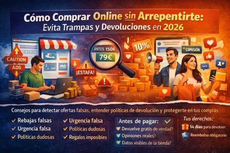 Cómo Comprar Online sin Arrepentirte: Evita Trampas y Devoluciones en 2026