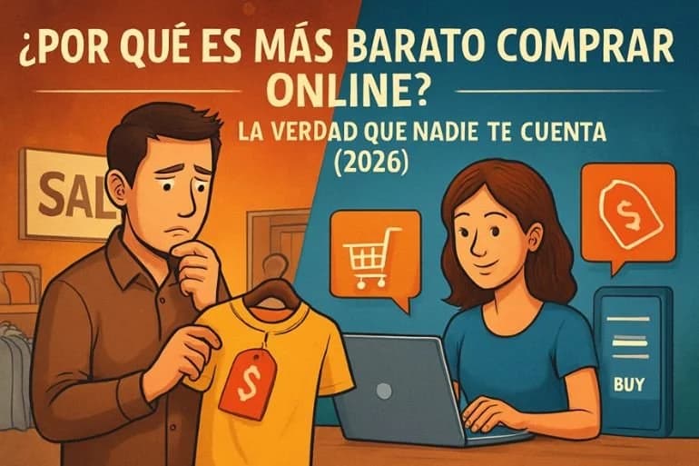 ¿Por qué es más barato comprar online? La verdad que nadie te cuenta (2026)