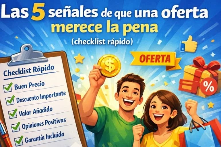 Las 5 señales de que una oferta merece la pena (checklist rápido e infalible en 2026)