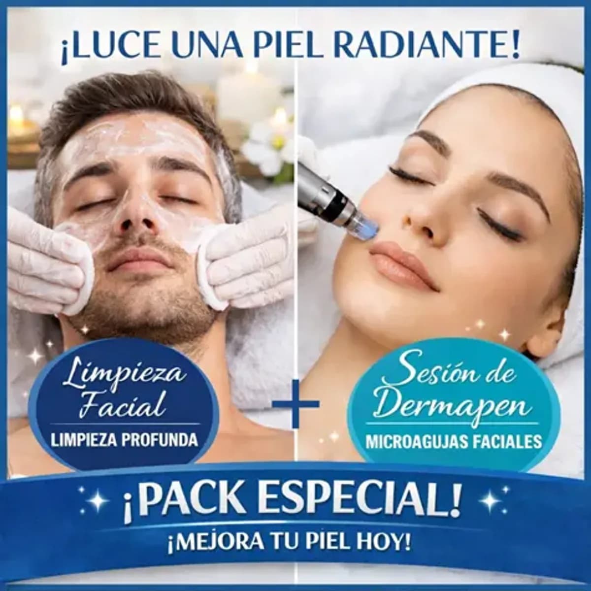 Pack Dúo Perfecto: Limpieza Facial Profunda + Sesión de Dermapen (2 Visitas)