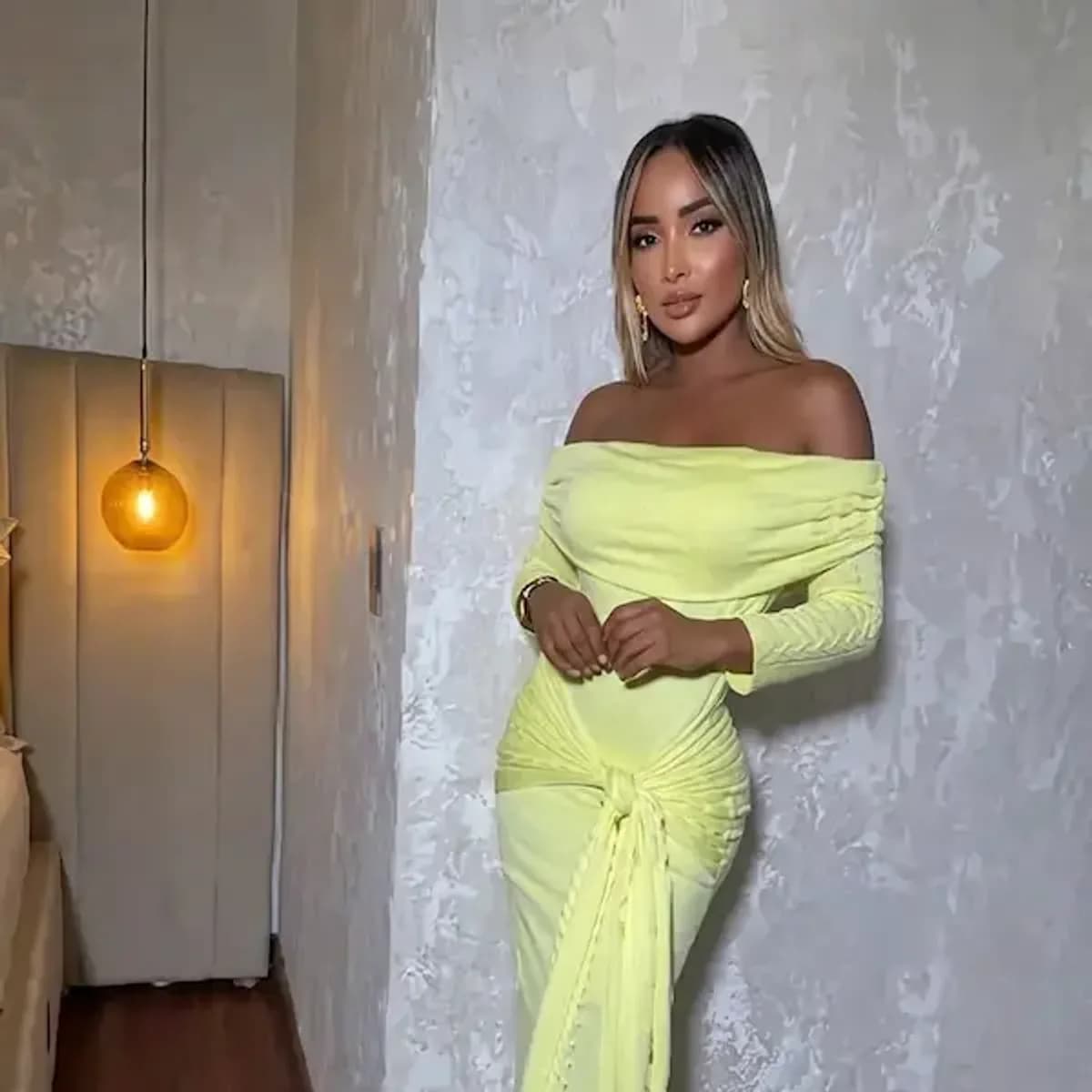 VESTIDO MANGA LARGA ELEGANTE