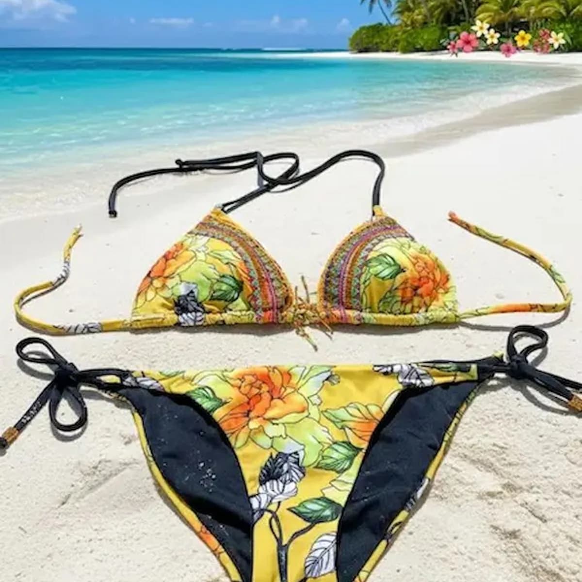 BIKINI DOS PIEZAS CON PIEDERIA