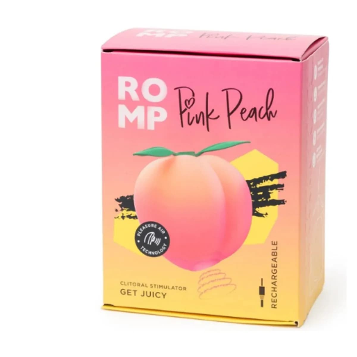 Succionador de clítoris ROMP Pink Peach, forma melocotón