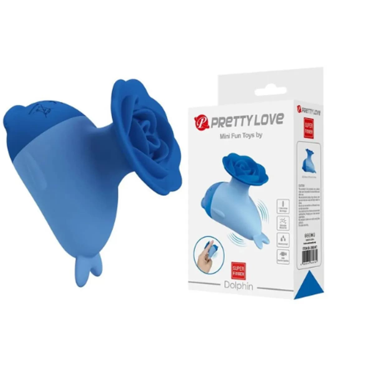 Mini vibrador recargable por USB Pretty Love Dolphin