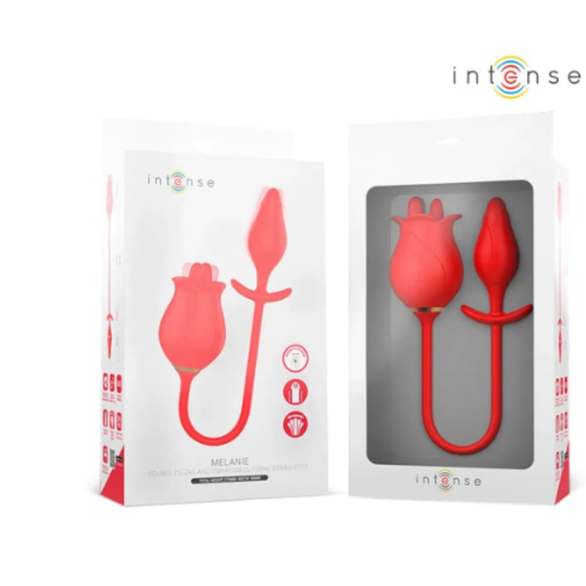 Estimulador de clítoris Intense Melanie con lengua zigzag