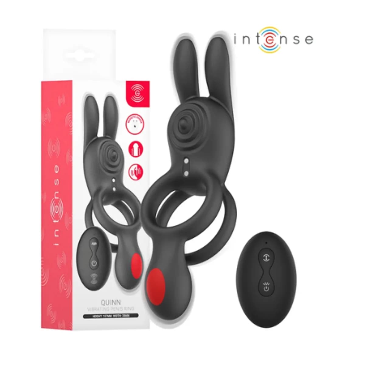 Anillo vibrador doble INTENSE con mando a distancia