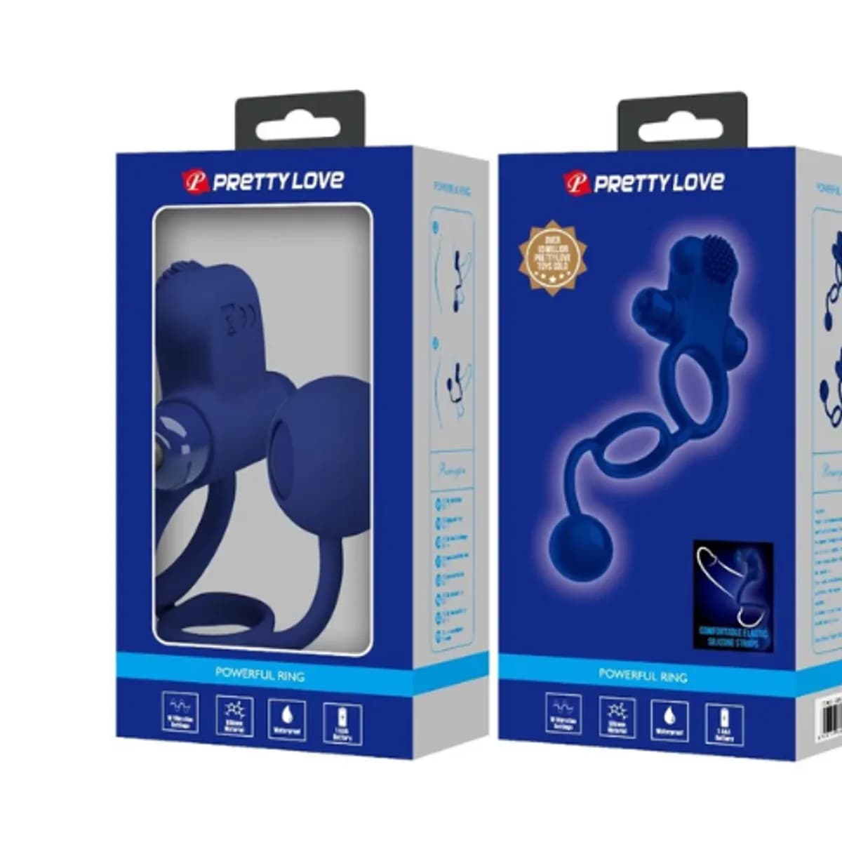 Anillo vibrador doble con plug Pretty Love Remington