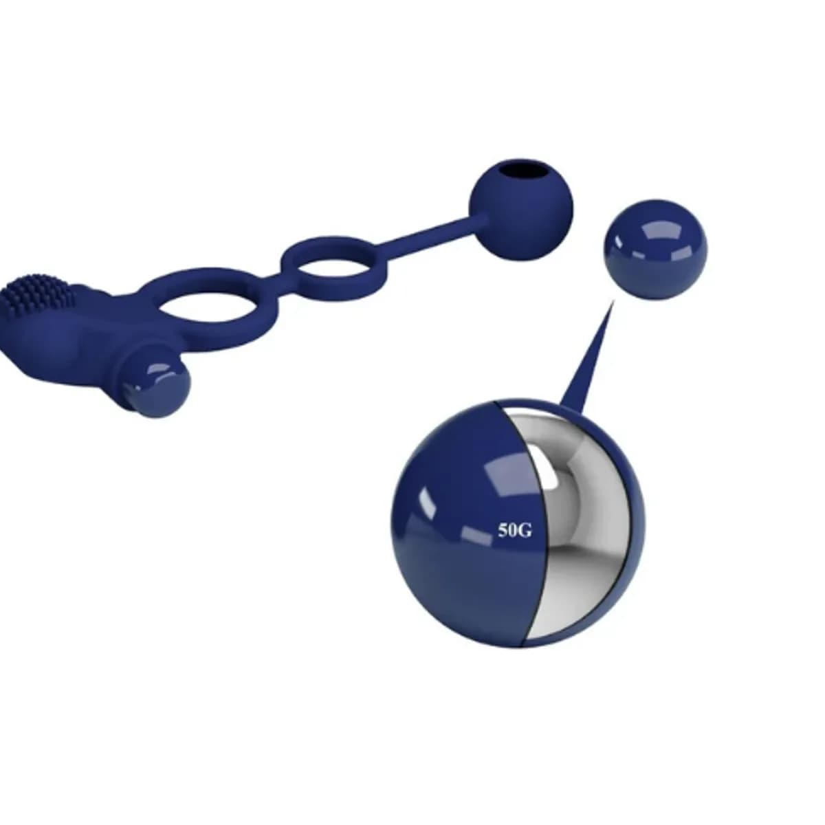 Anillo vibrador doble con plug Pretty Love Remington