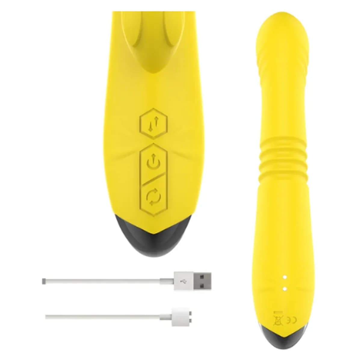 Vibrador rabbit up&down TOKY con estimulador de clítoris