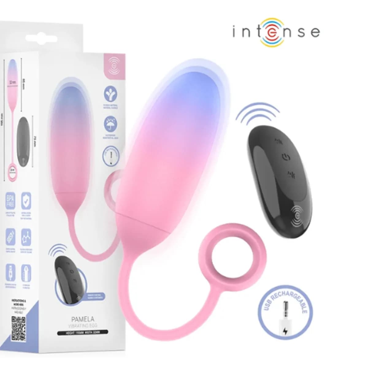 Vibrador de punto G Pamela de Intense, mando a distancia