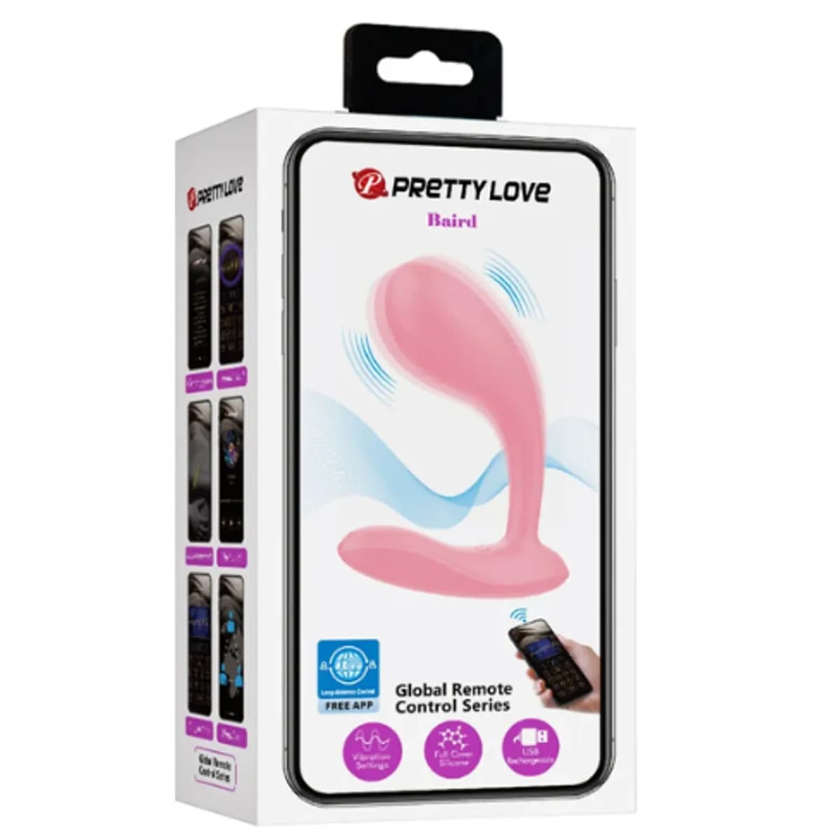 Vibrador punto G Baird con app y recargable - Pretty Love