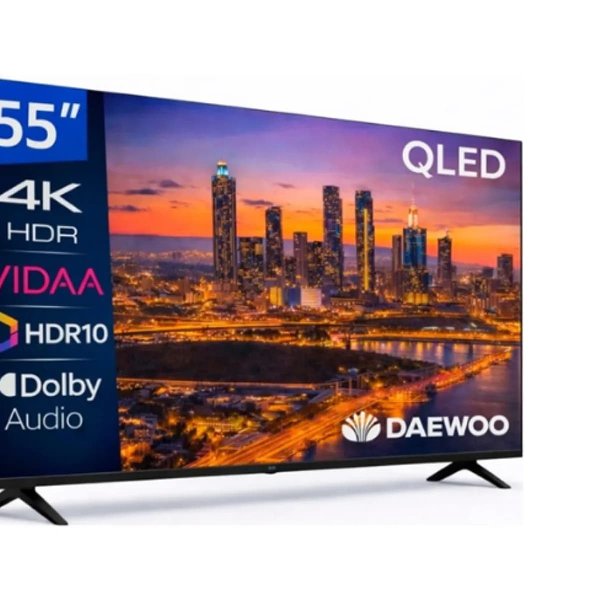 Daewoo 55vb56qv / televisor smart tv 55" qled uhd 4k hdr vidaa