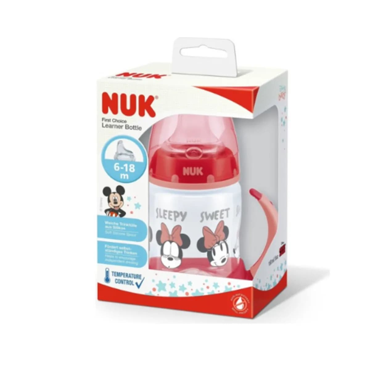 Nuk Biberon Silicona Mickey First Choice 6-18M Niña 150Ml 2