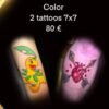 2 Tattoos 7x7 Color