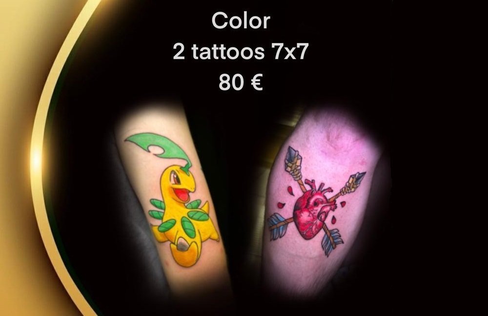 2 Tattoos 7x7 Color
