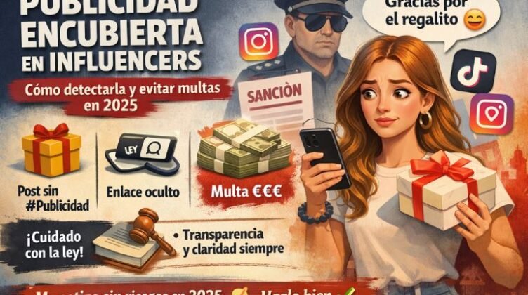 Publicidad encubierta en influencers