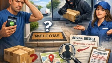 paquete aparece entregado