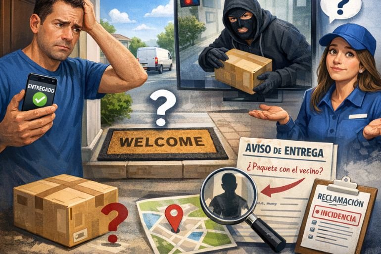 paquete aparece entregado