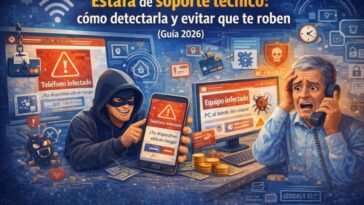 estafa de soporte tecnico