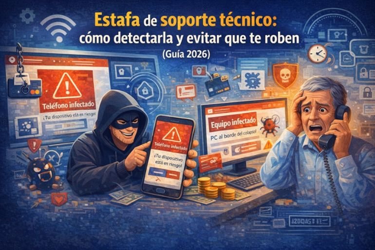 estafa de soporte tecnico