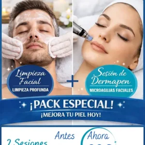 Pack Dúo Perfecto: Limpieza Facial Profunda + Sesión de Dermapen (2 Visitas)