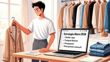 Renovar armario barato en 2026 organizando ropa y planificando compras estratégicas