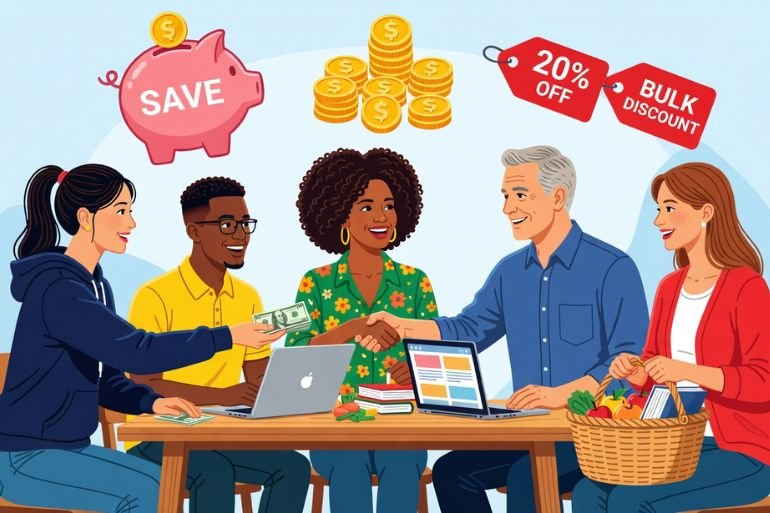 Compradores que ahorran juntos