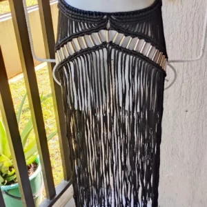 FALDA MACRAME BLACK GOLDEN