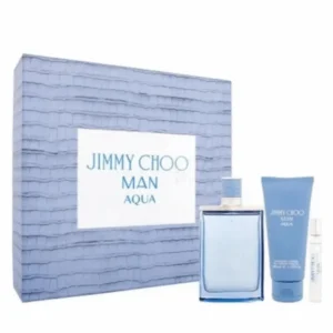 Jimmy choo man aqua eau de toilette 100ml vaporizador + gel de baño 100ml + vial 7 5ml Jimmy choo
