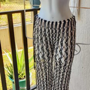 PANTALON TEJIDO BLACK AND WHITENEGRO