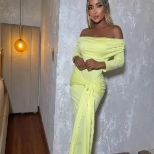 VESTIDO MANGA LARGA ELEGANTE