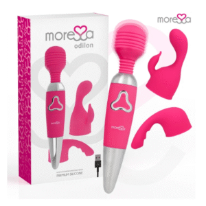 Vibrador wand Moressa Odilon con dos cabezales recargable