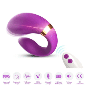 Vibrador para parejas Armony Crescent con mando a distancia