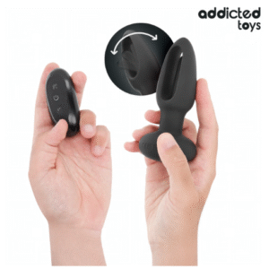 Plug anal con lengua vibradora y mando, Addicted Toys