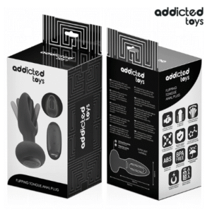 Plug anal con lengua vibradora y mando, Addicted Toys