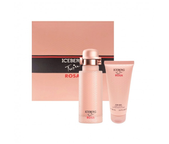 Iceberg twice rosa eau de toilette 125ml vaporizador + locion perfumada corporal 100ml